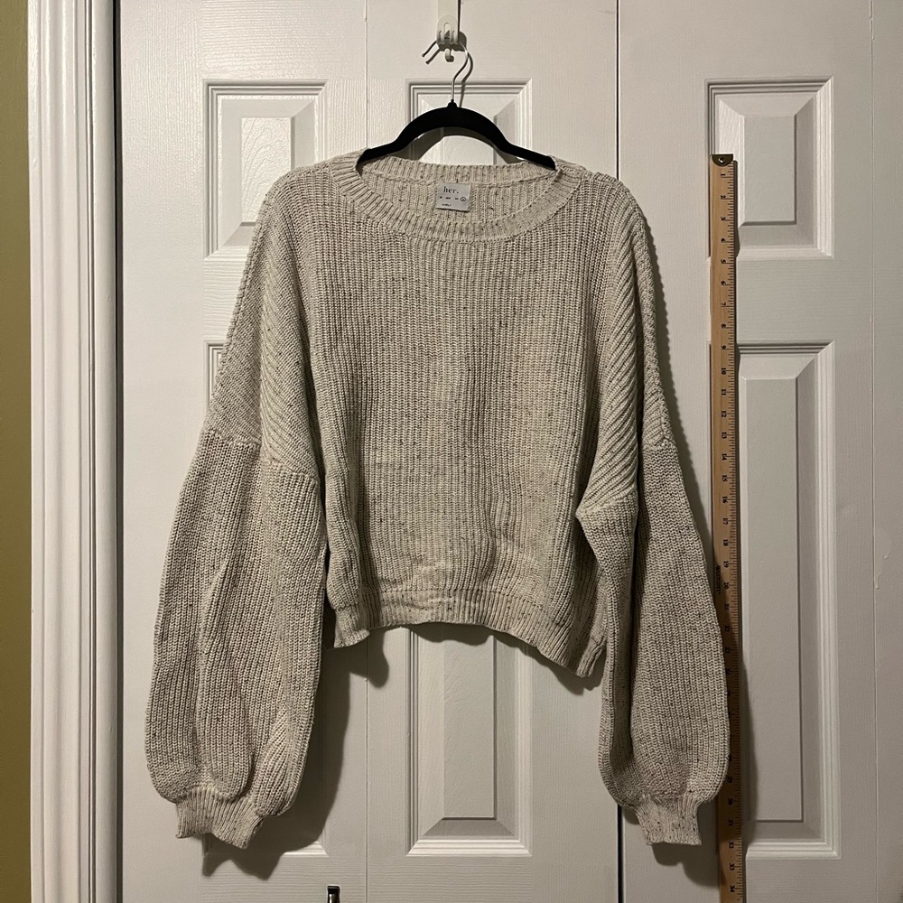 HER knit sweater